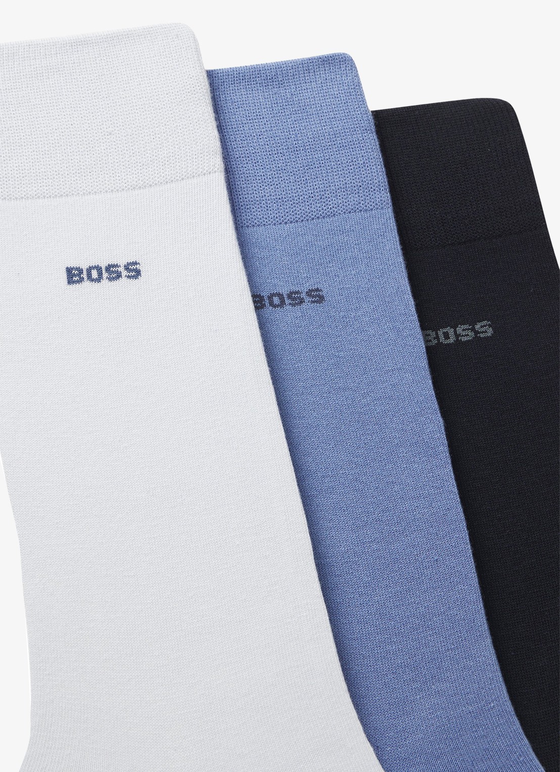 BOSS Sokken met logo in 3-pack - detail 2 blauw