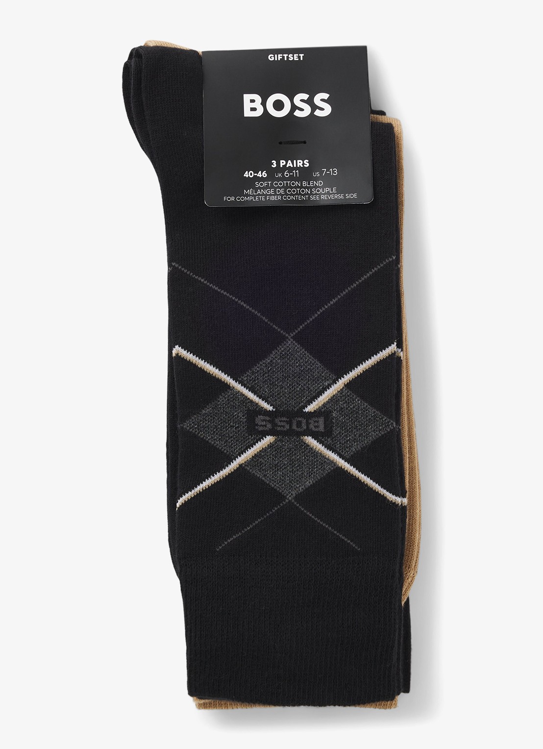 BOSS Sokken met logo in 3-pack - detail 3 open miscellaneous-960 / multicolor