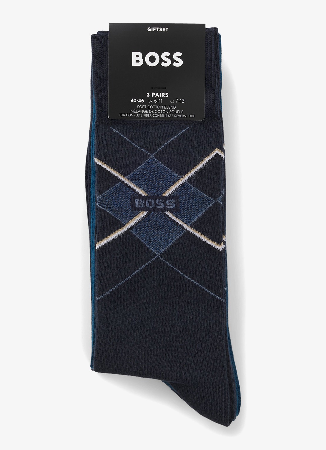 BOSS Sokken met logo in 3-pack - detail 3 open miscellaneous-961 / multicolor