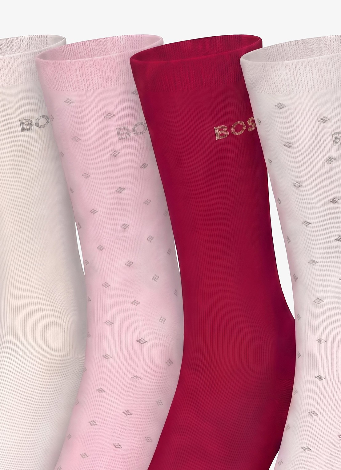 BOSS Sokken met logo in 4-pack - detail 2 roze