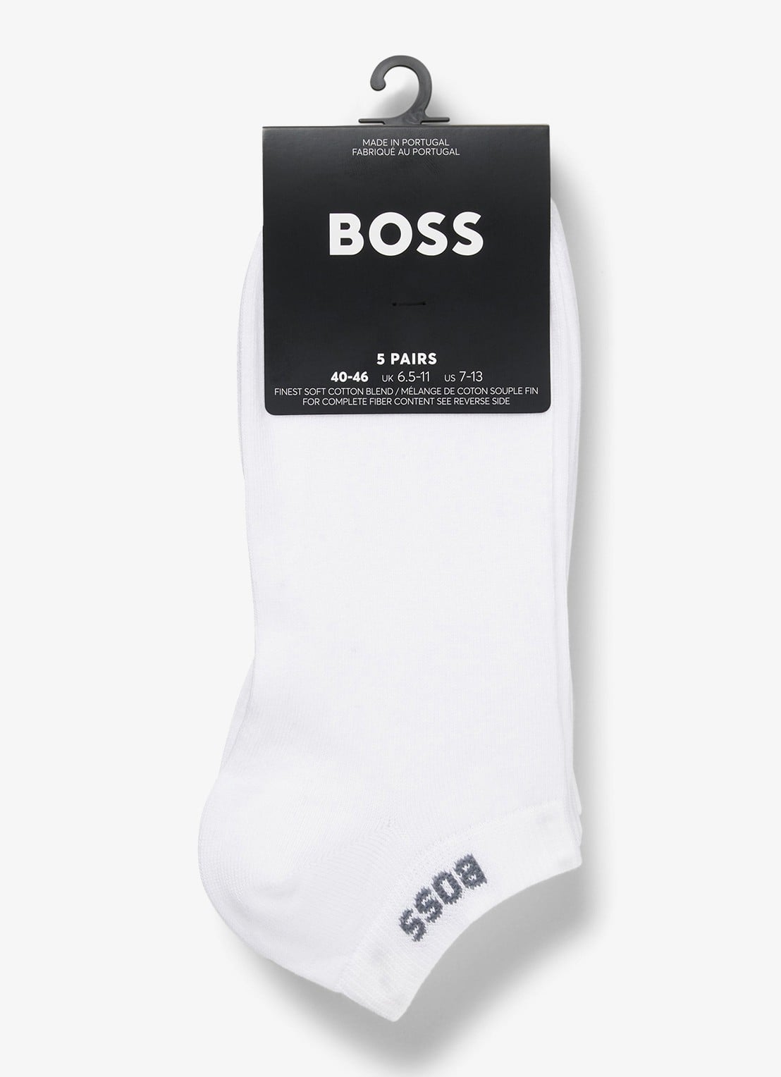 BOSS Sokken met logo in 5-pack - voorkant 2 wit