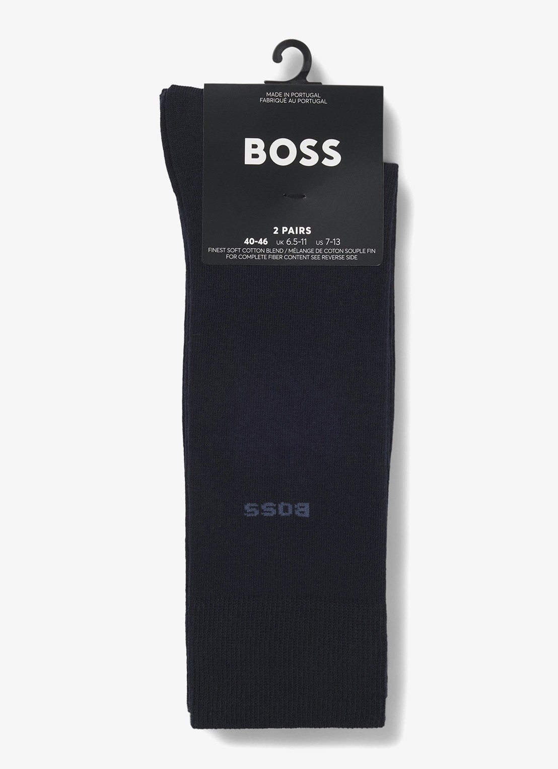 BOSS Sokken met logo - voorkant 2 donkerblauw