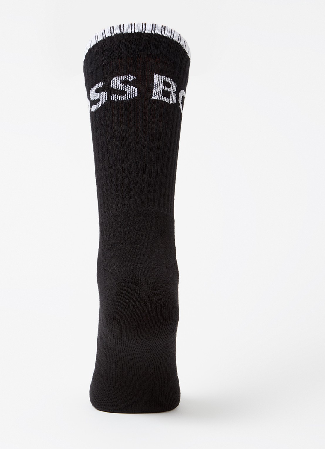 BOSS Sportsokken met logo in 6-pack - voorkant 3 zwart