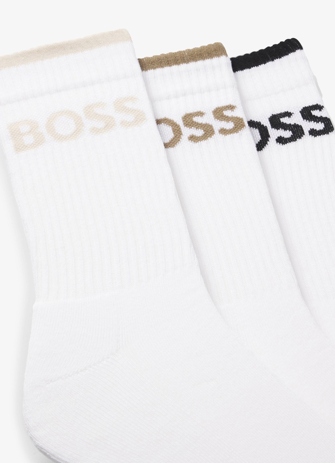 BOSS Sportsokken met logo in 6-pack - detail 2 gebroken wit