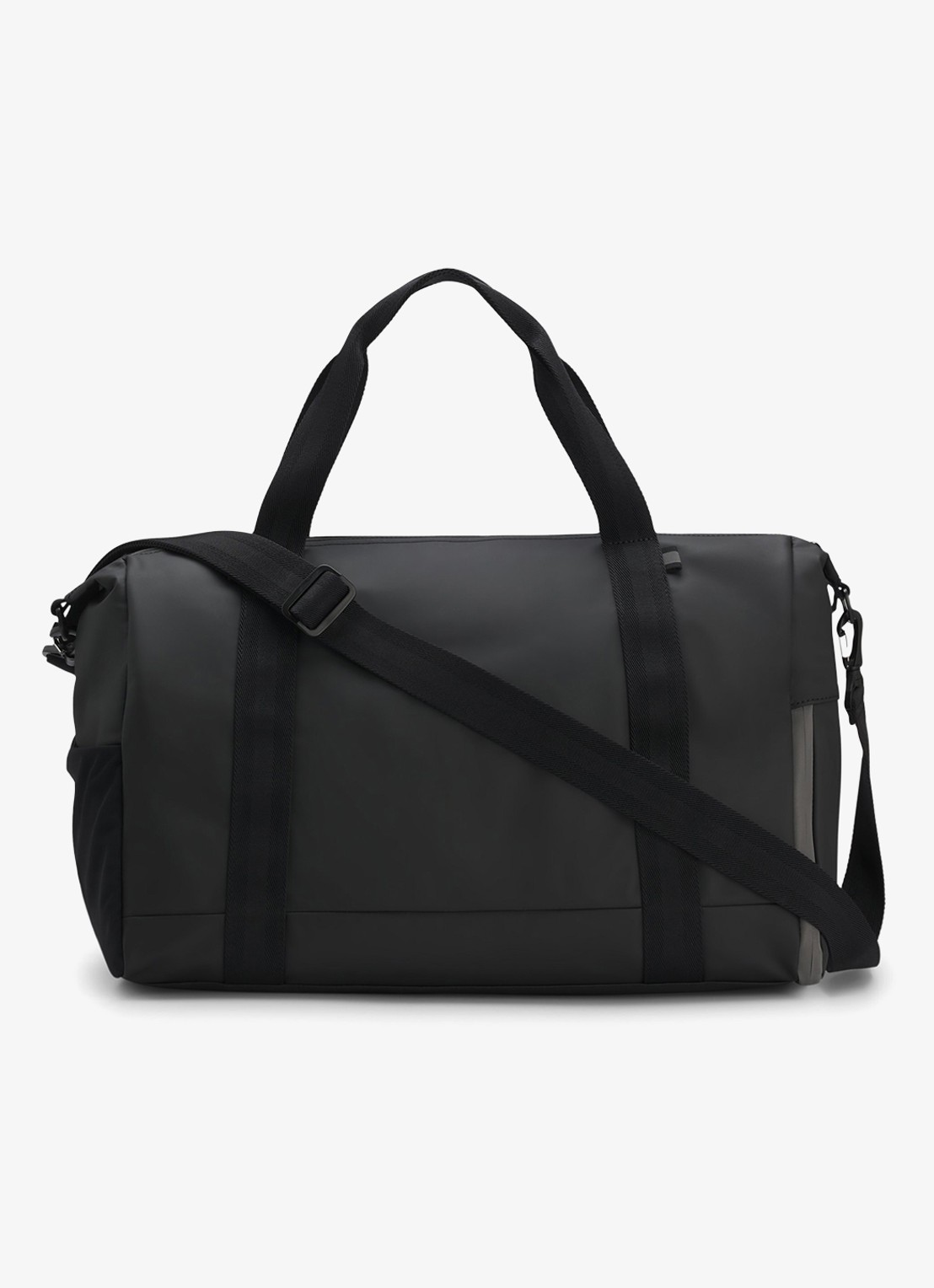 BOSS Stenson weekendtas met waterafstotende coating en logo - detail 2 zwart