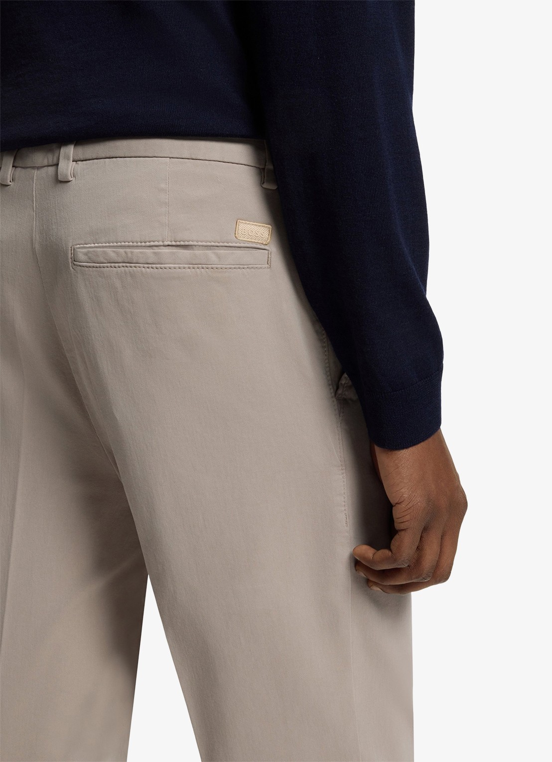 BOSS Straight fit chino met stretch - detail 7 beige