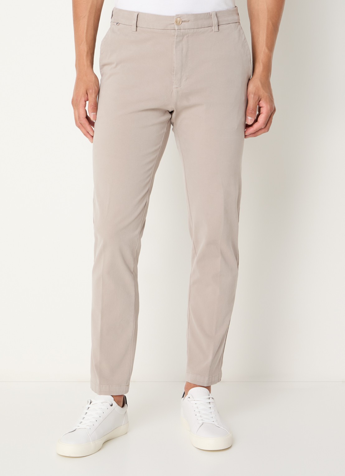 BOSS Straight fit chino met stretch - detail 4 open beige-294 / beige