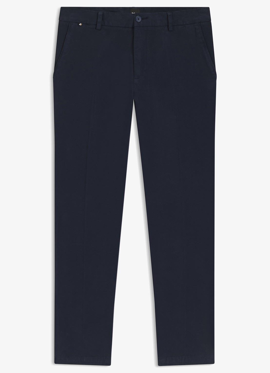 BOSS Straight fit chino met stretch - voorkant 5 dark blue-404 / blauw