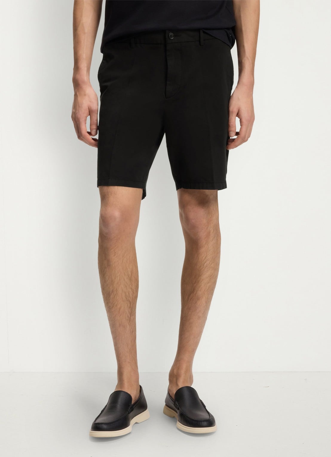 BOSS Straight fit korte broek met steekzakken - detail 4 zwart