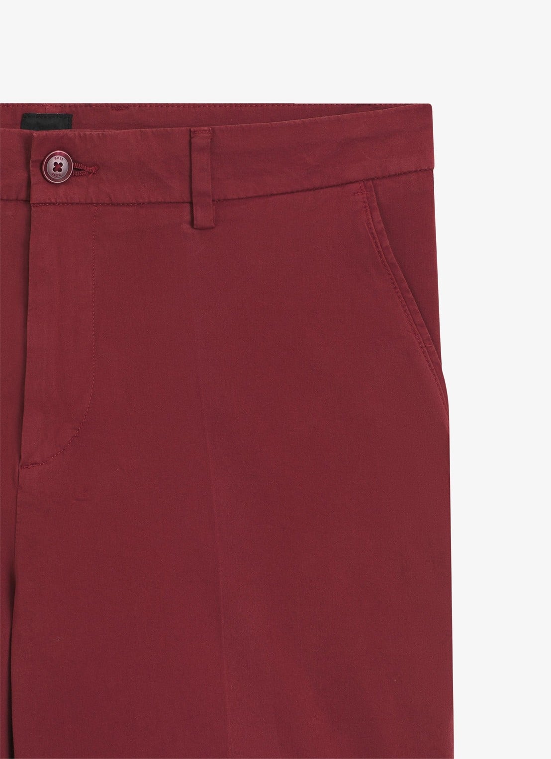 BOSS Straight fit korte broek met steekzakken - detail 3 rood
