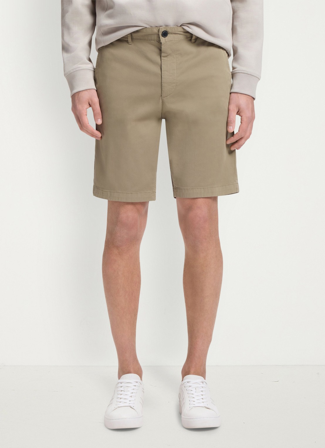 BOSS Straight fit korte chino met steekzakken - detail 3 light/pastel brown-239 / bruin