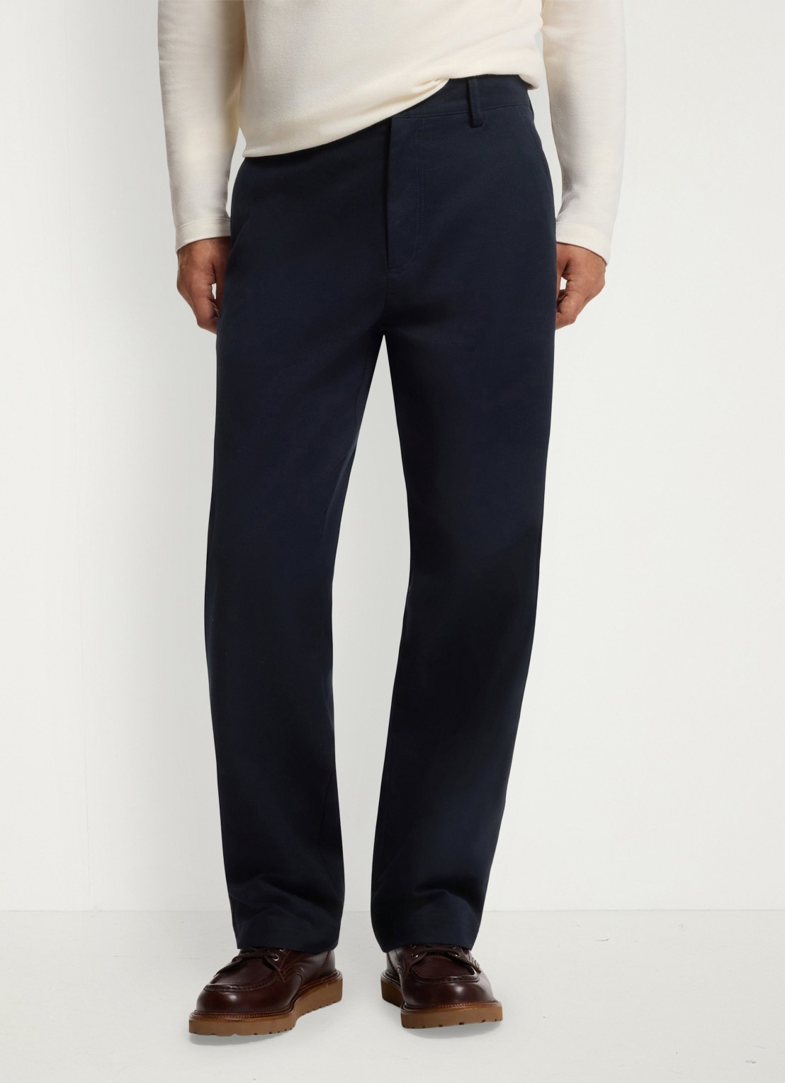 BOSS Straight fit pantalon met steekzakken - detail 3 blauw