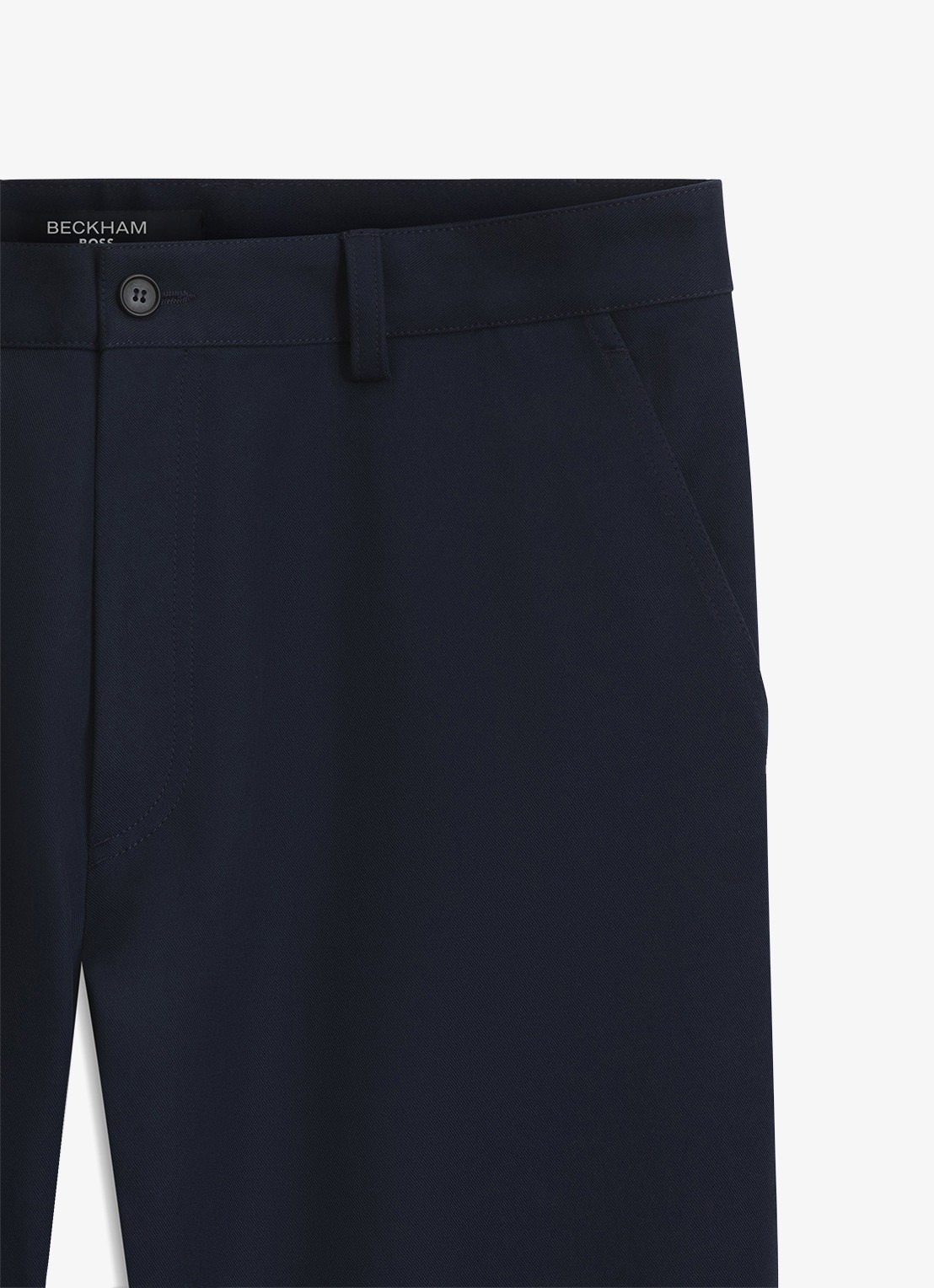 BOSS Straight fit pantalon met steekzakken - detail 5 blauw