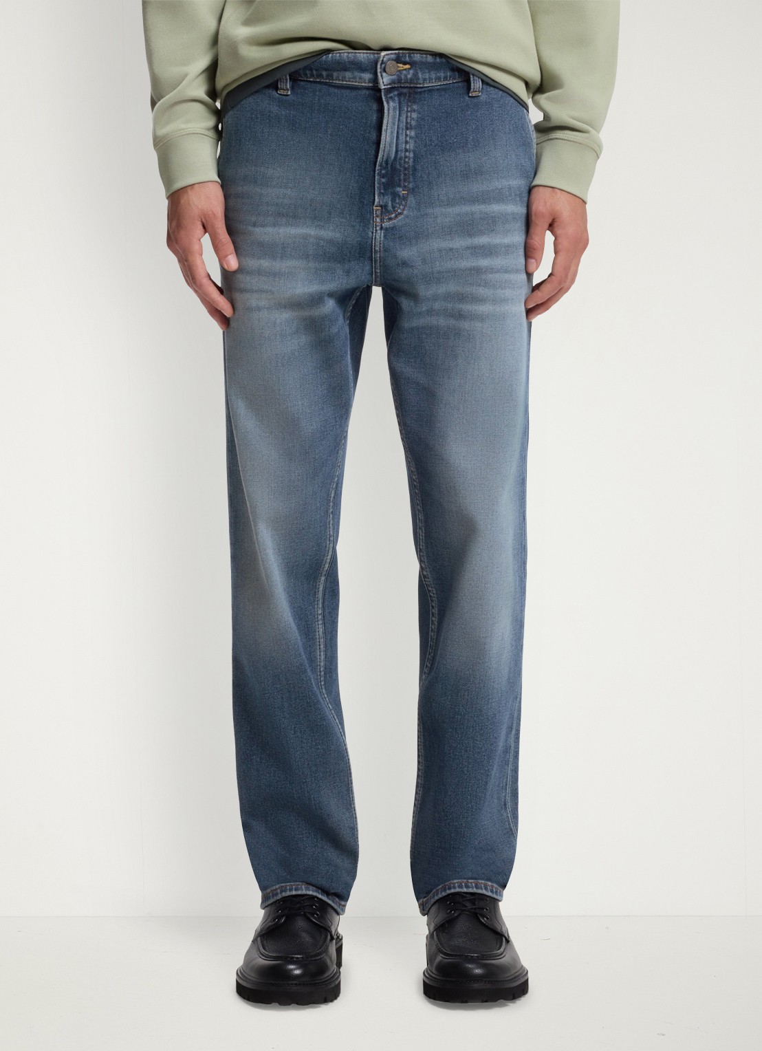 BOSS Straight leg jeans met steekzakken - detail 4 denim
