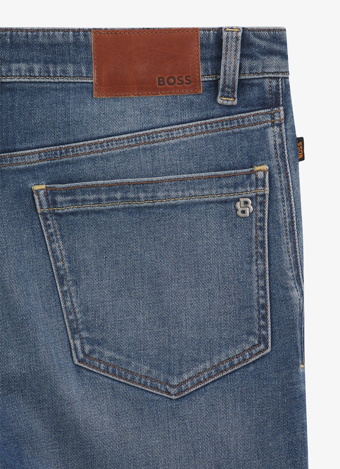 BOSS Straight leg jeans met steekzakken - detail 6 denim