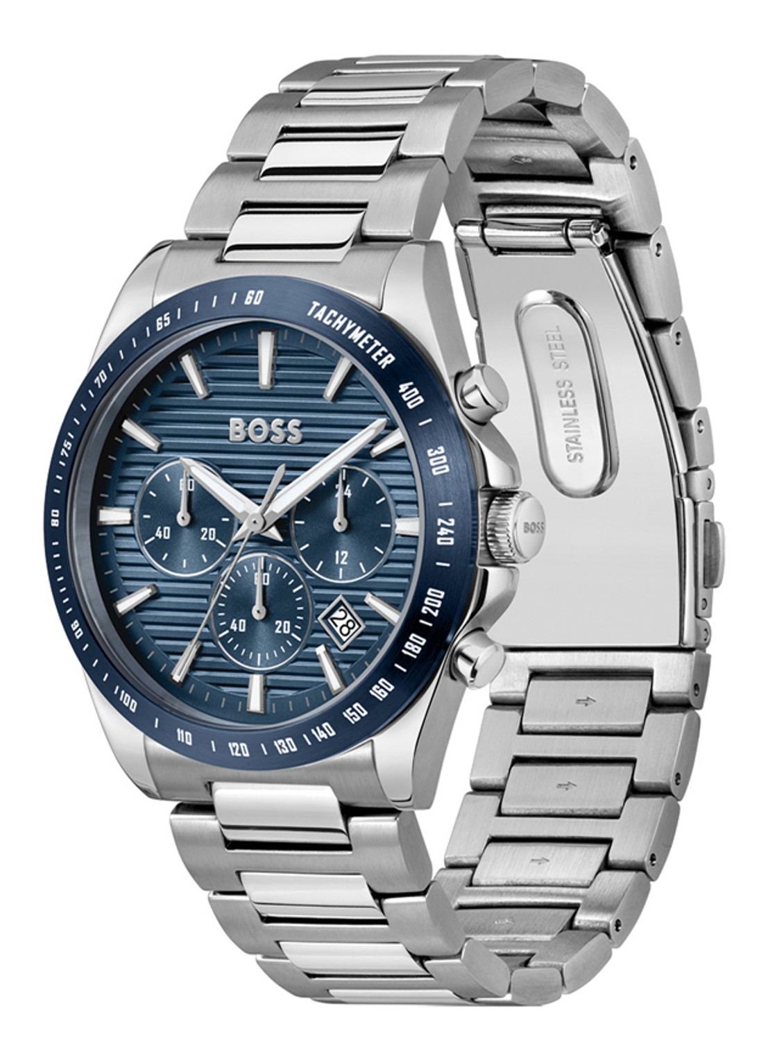 BOSS Strike Chrono horloge HB1514240  - detail 3 zilver