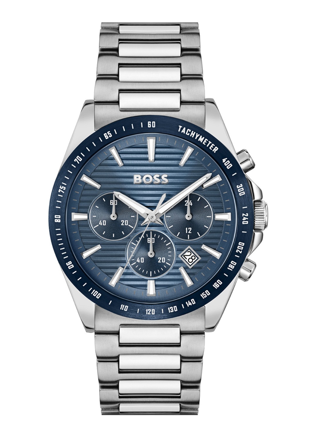 BOSS Strike Chrono horloge HB1514240  - voorkant zilver