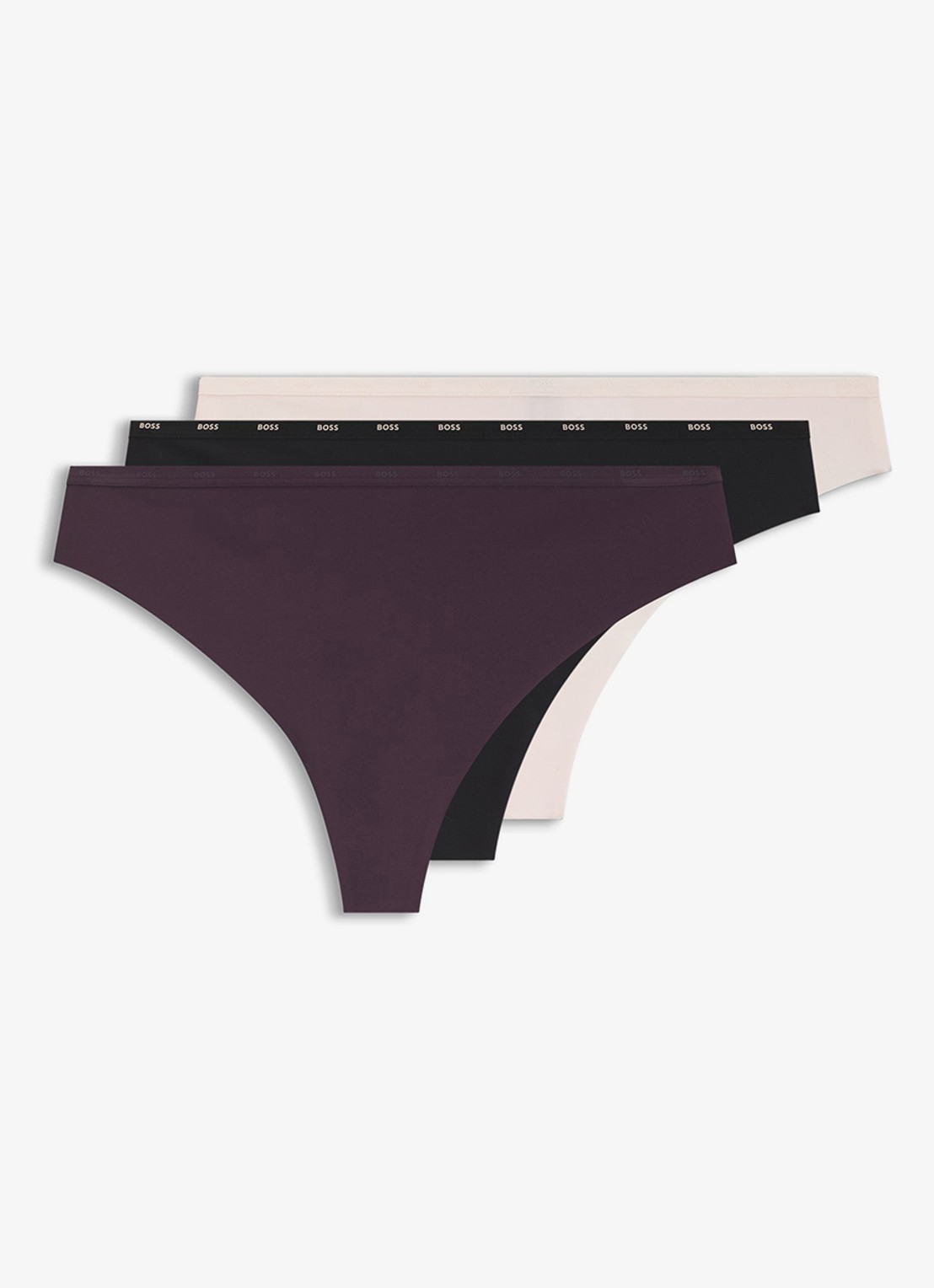 BOSS String met logoband in 3-pack - voorkant lichtroze