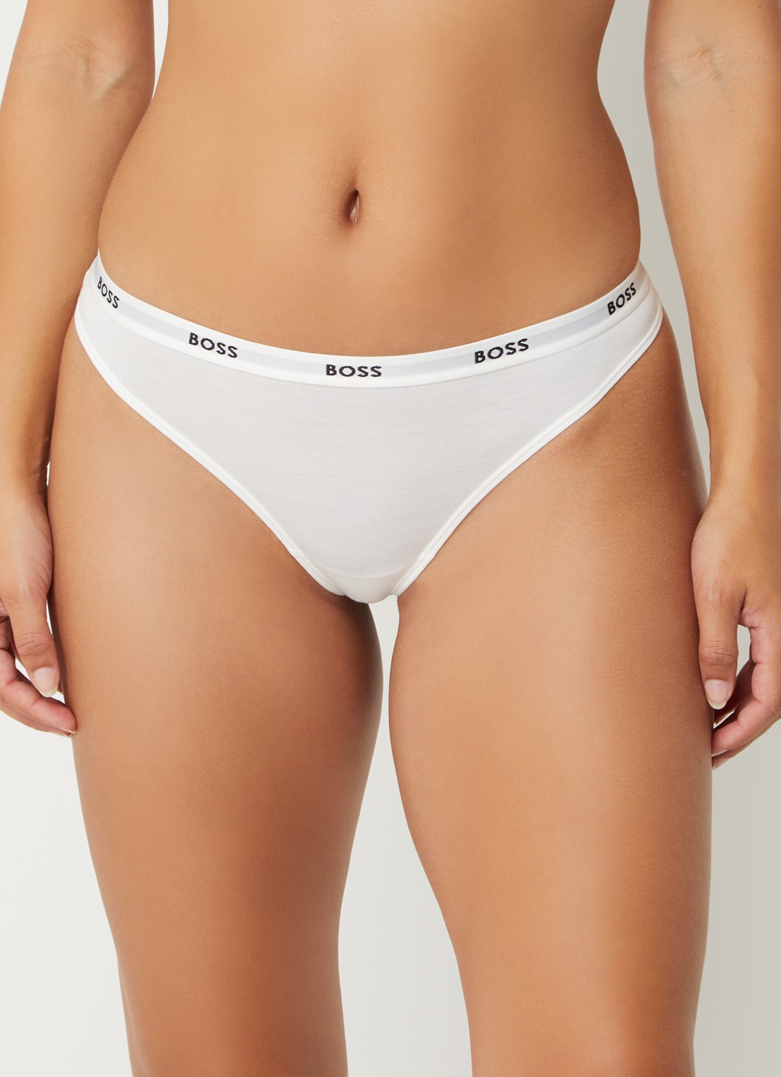 BOSS String met logoband - detail wit