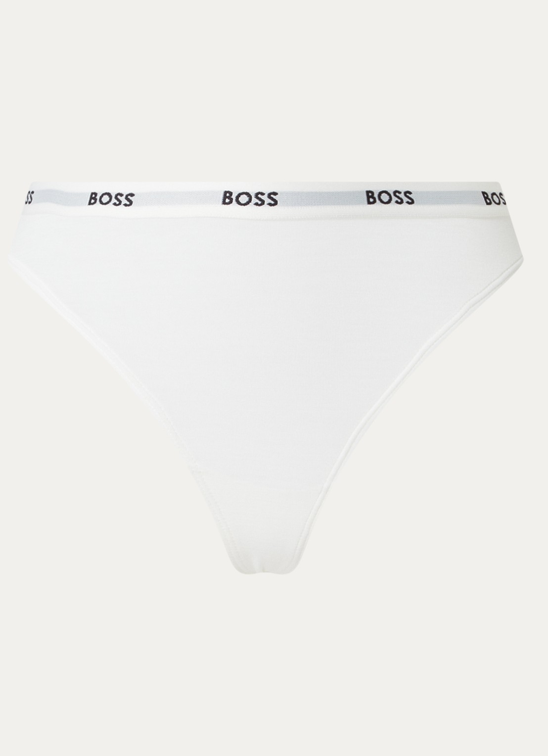 BOSS String met logoband - voorkant 4 wit
