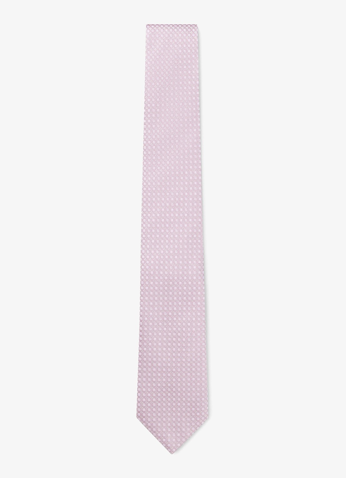 BOSS Stropdas in zijdeblend - voorkant 5 paars