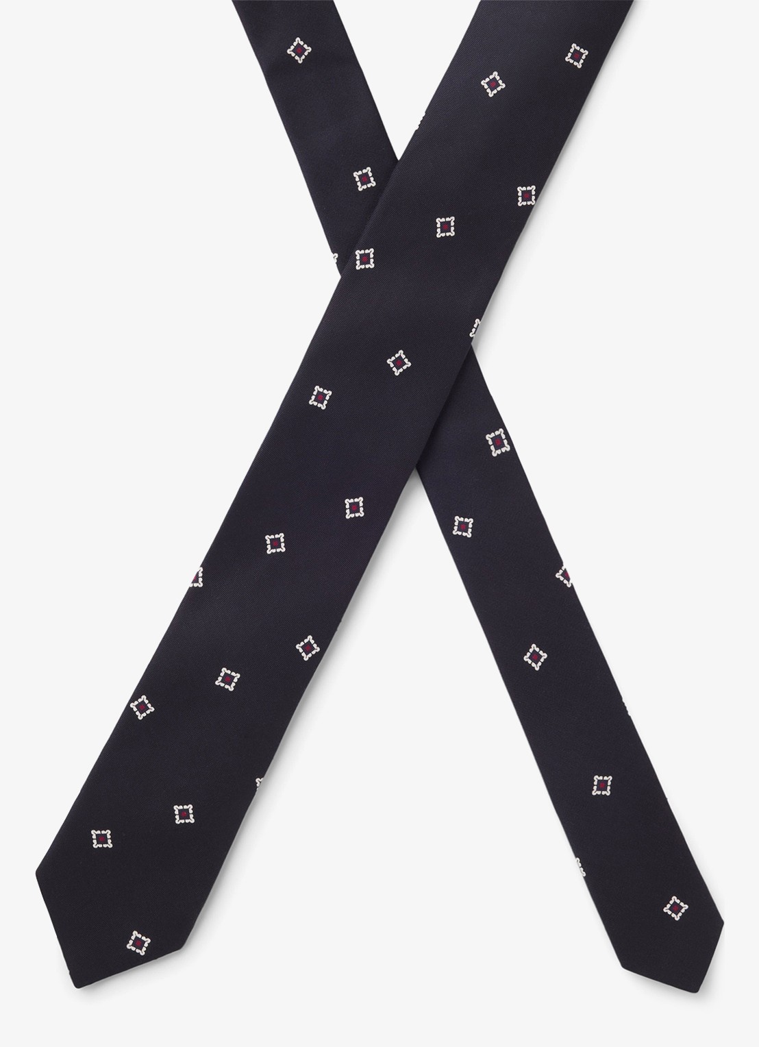 BOSS Stropdas met print - detail 3 blauw