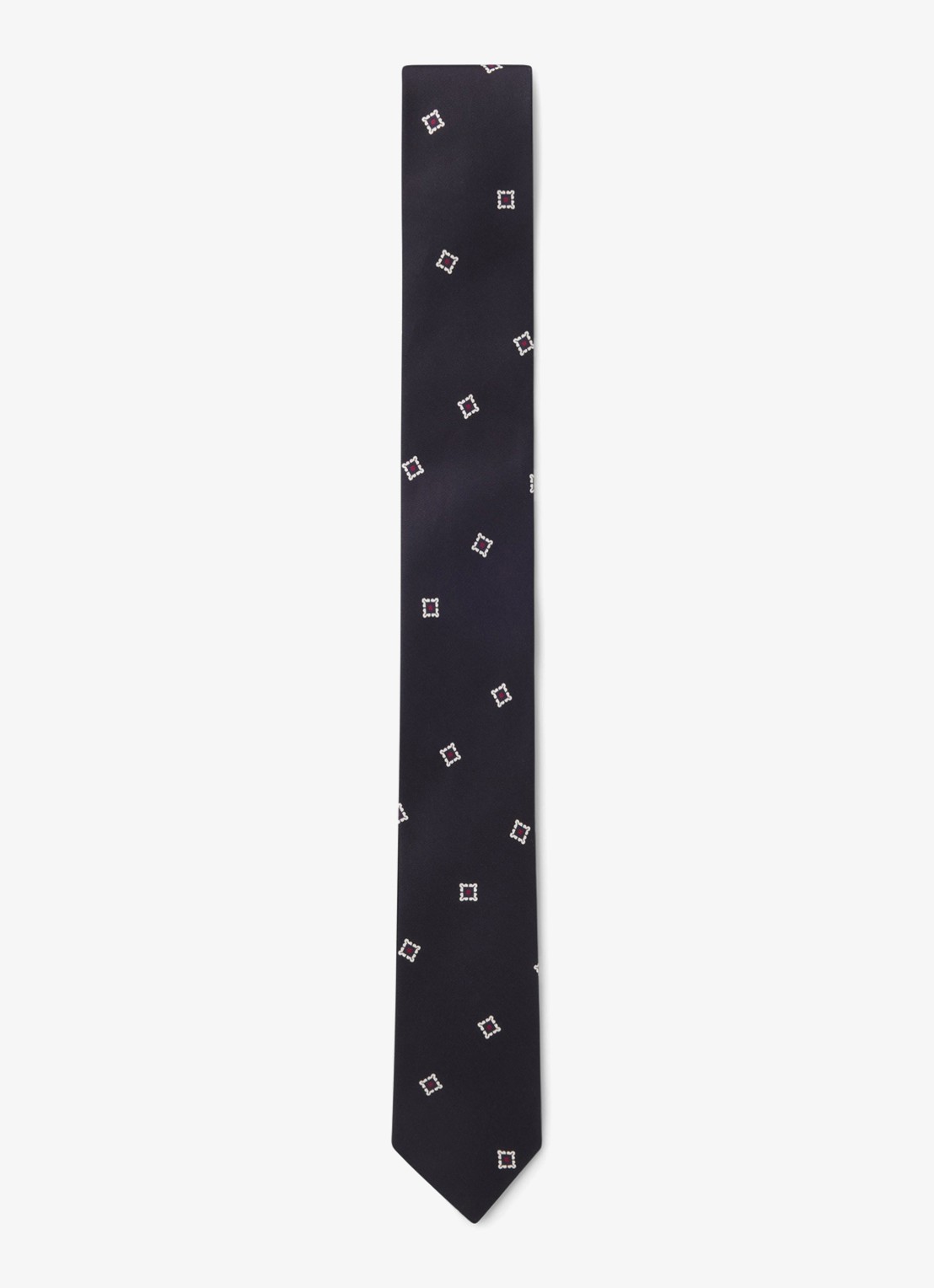 BOSS Stropdas met print - voorkant 4 blauw