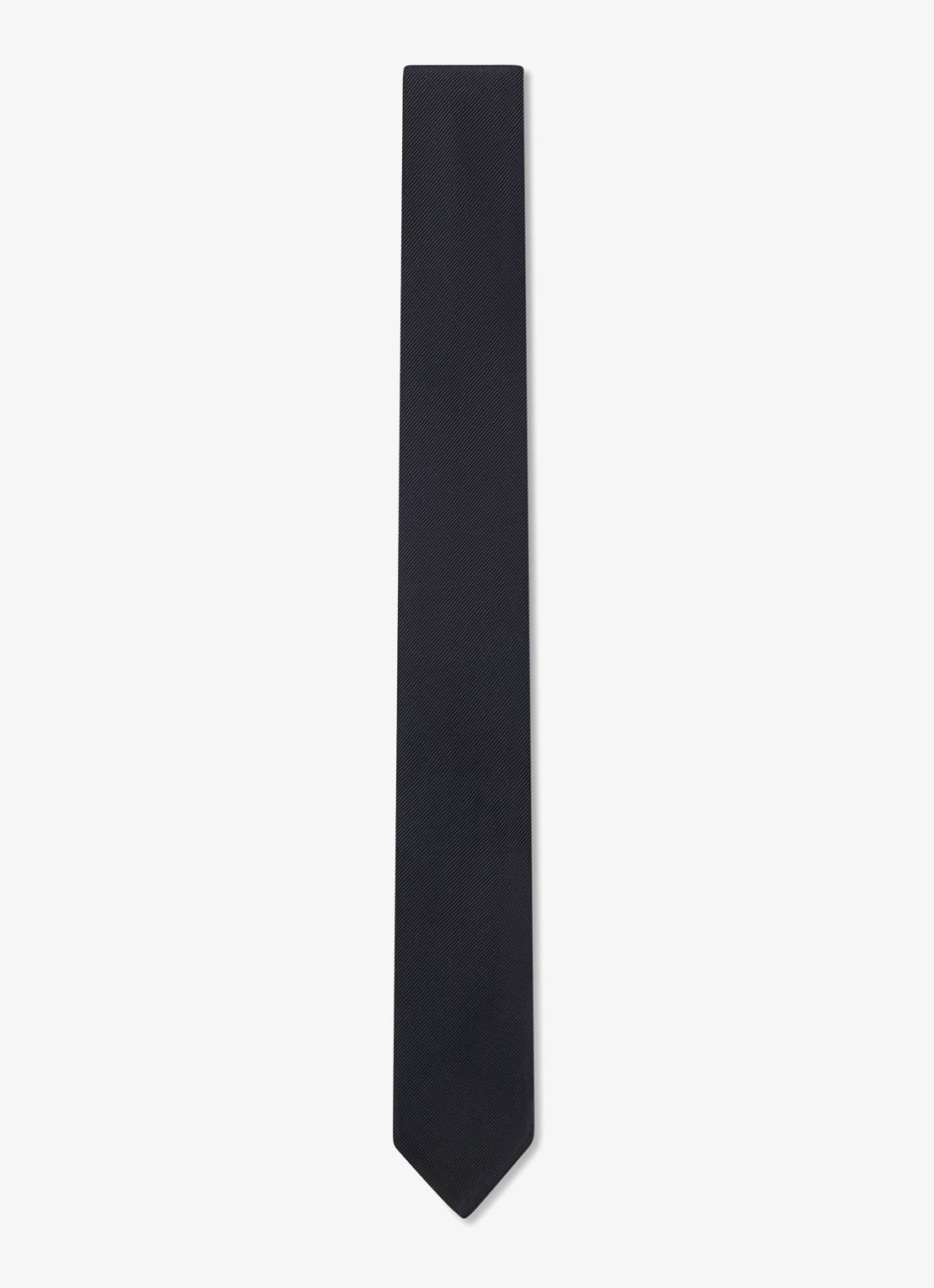 BOSS Stropdas van zijde  - voorkant donkerblauw