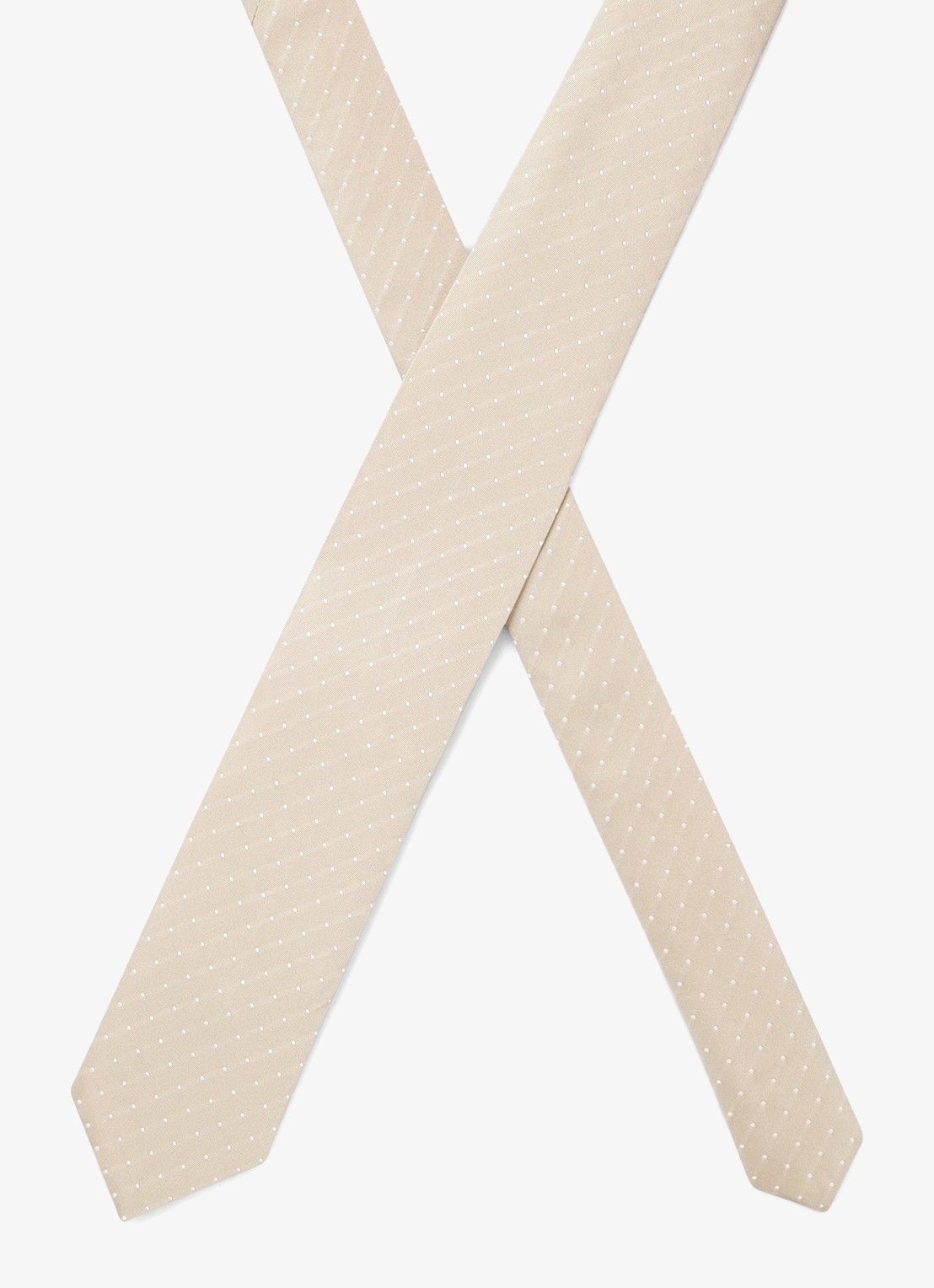 BOSS Stropdas van zijde  - detail 2 beige