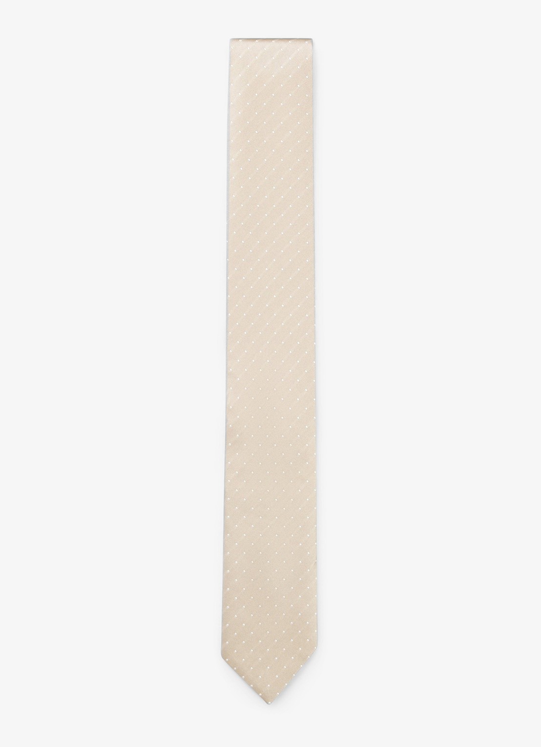 BOSS Stropdas van zijde  - voorkant 3 beige