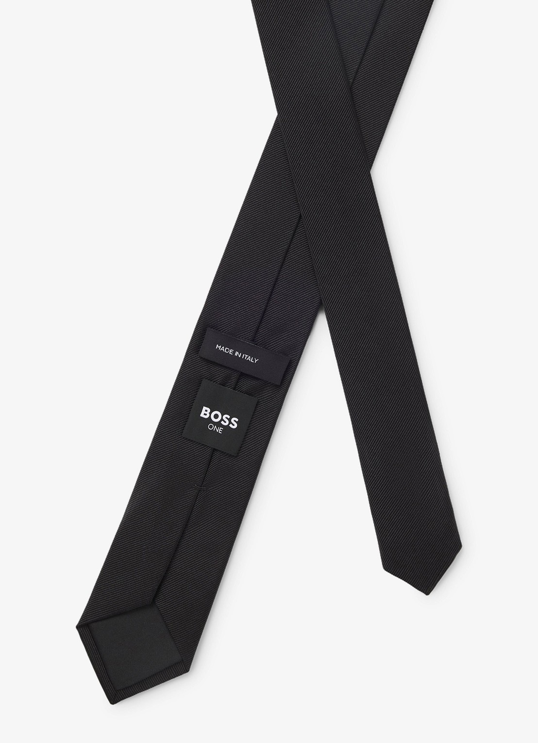 BOSS Stropdas van zijde - detail 5 zwart
