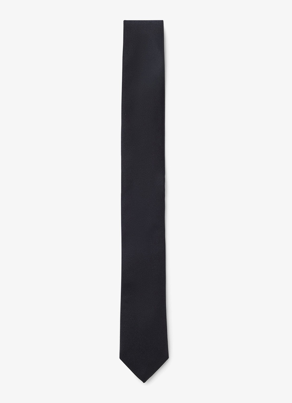 BOSS Stropdas van zijde - voorkant donkerblauw