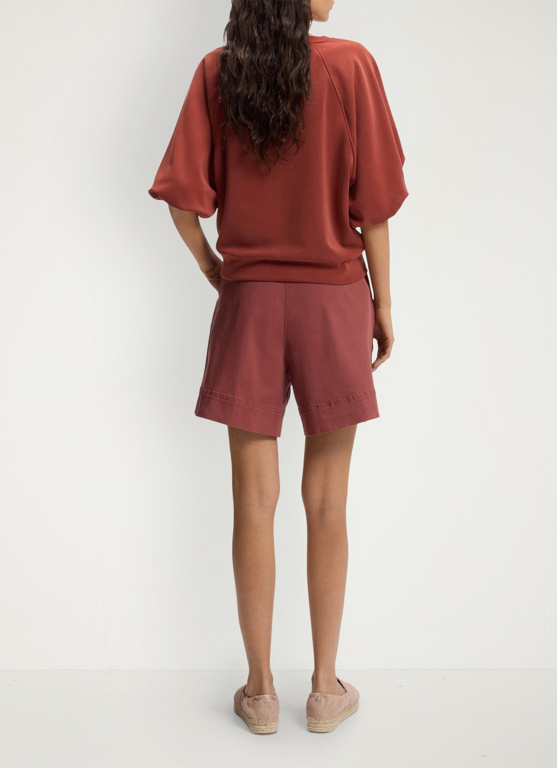 BOSS Sweater met ballonmouw - achterkant 3 dark red-604 / rood