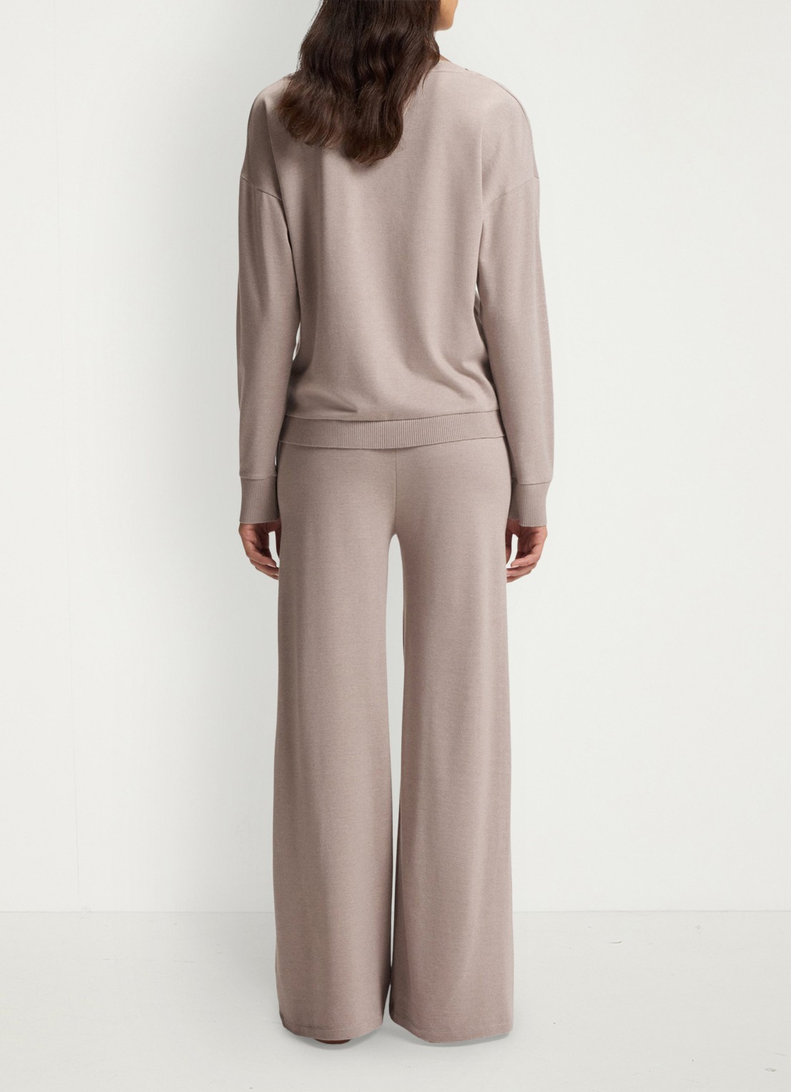 BOSS Sweater met gemêleerd dessin  - achterkant 3 beige