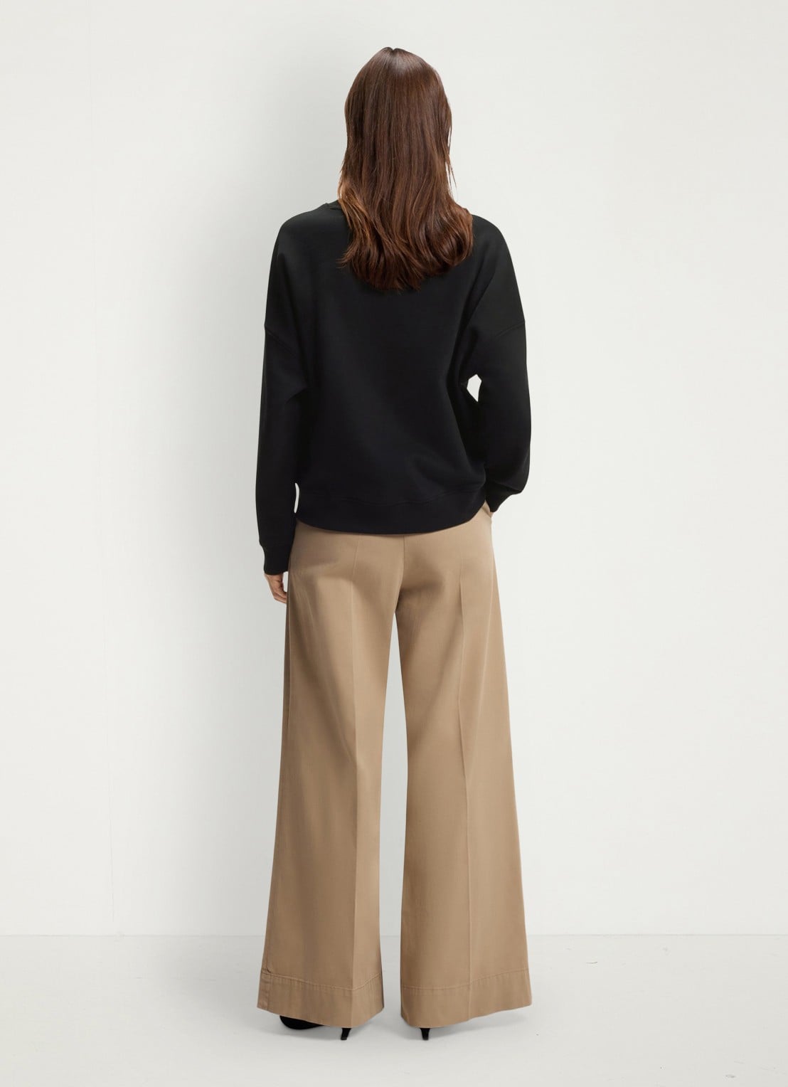 BOSS Sweater met logo - achterkant 2 zwart