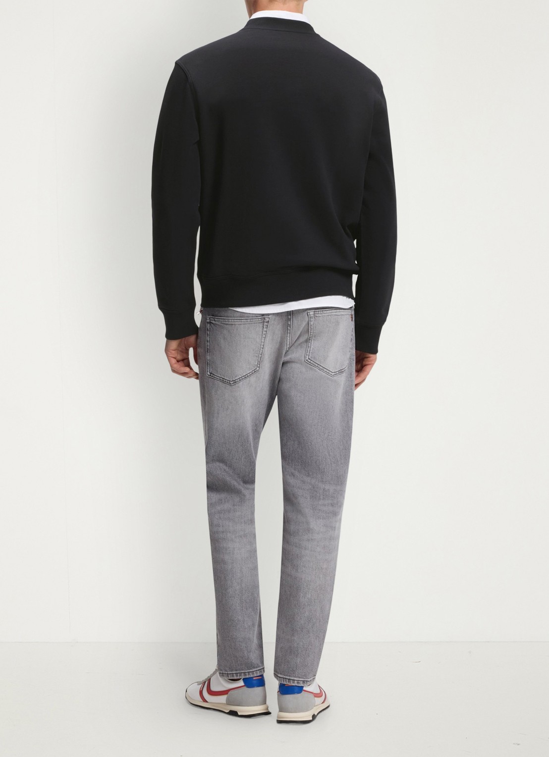 BOSS Sweater met logo - achterkant zwart