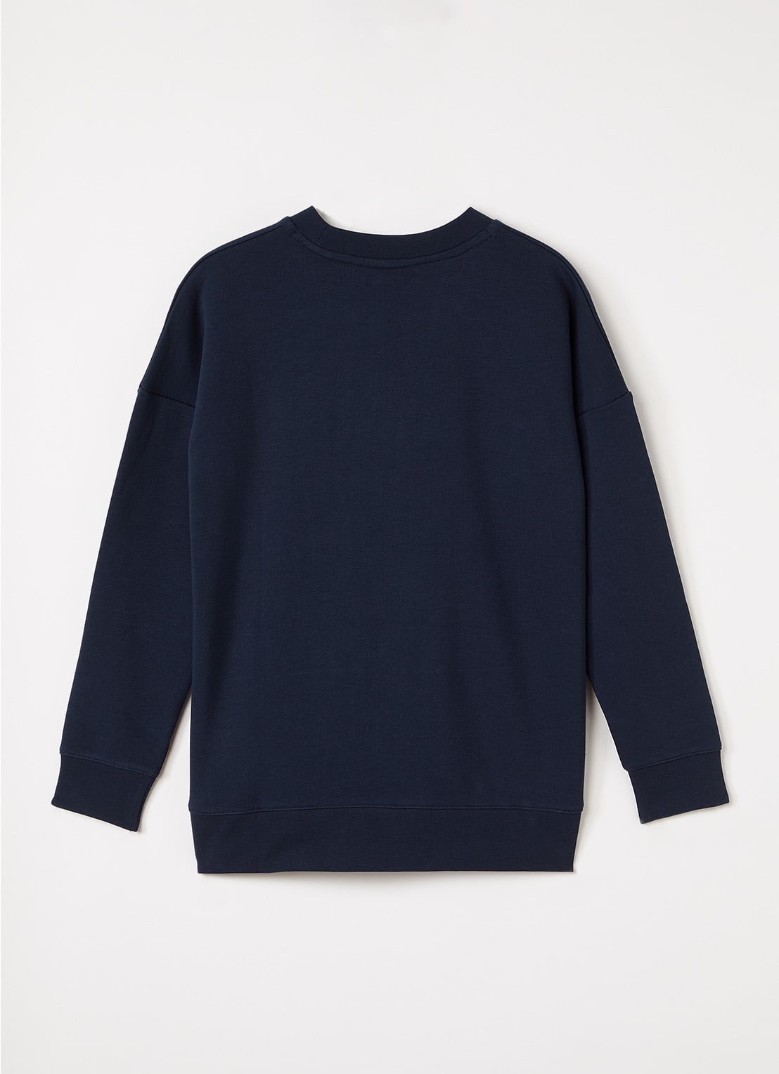 BOSS Sweater met logo - voorkant 2 donkerblauw