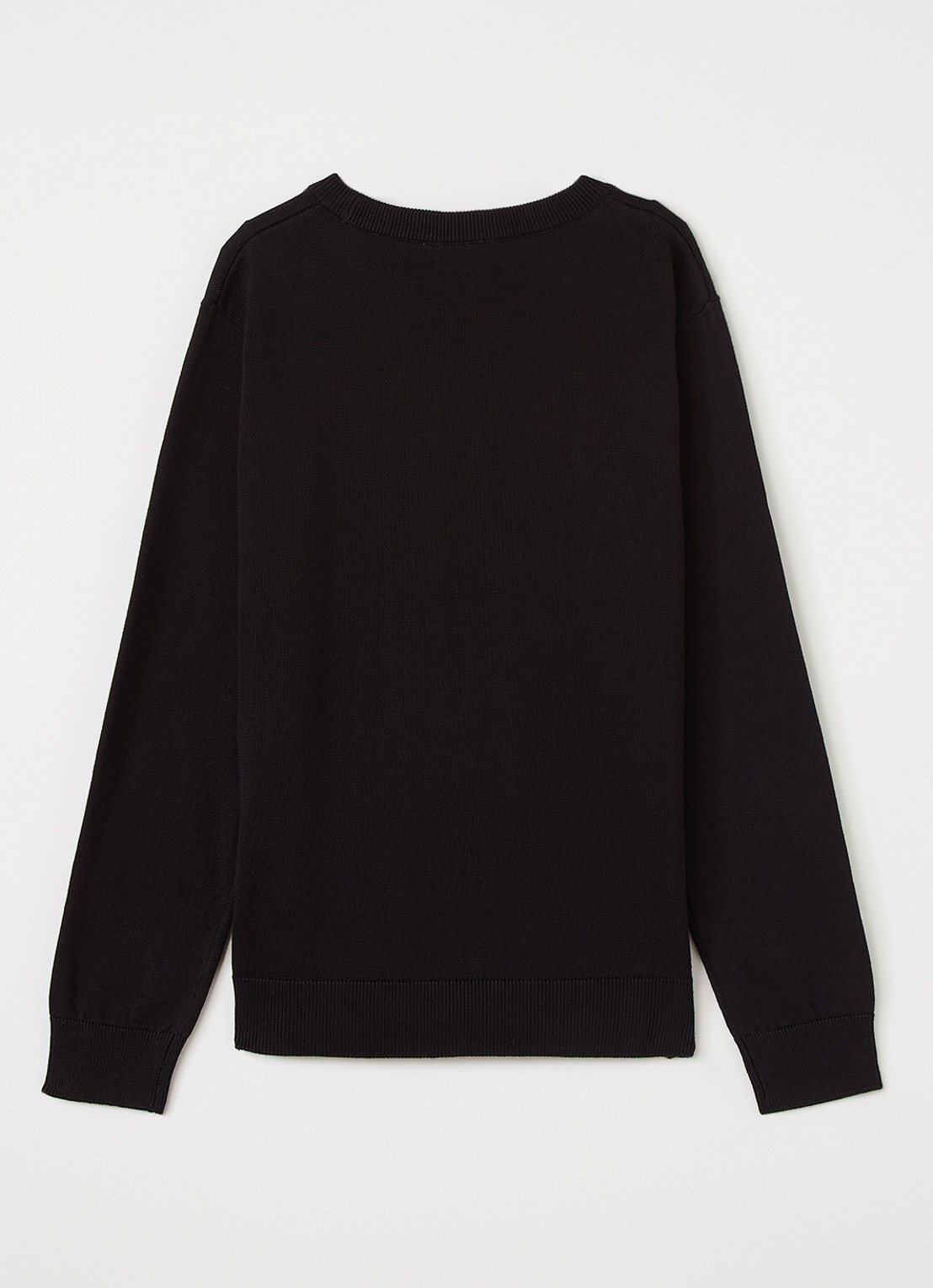 BOSS Sweater met logo - voorkant 3 zwart