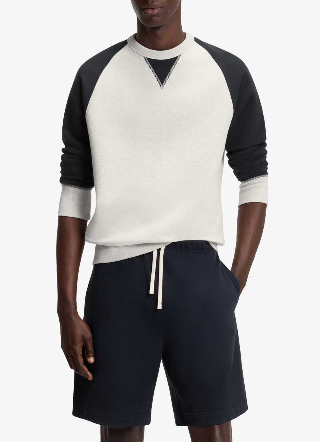 BOSS Sweater met ronde hals  - detail 3 dark blue-409 / blauw