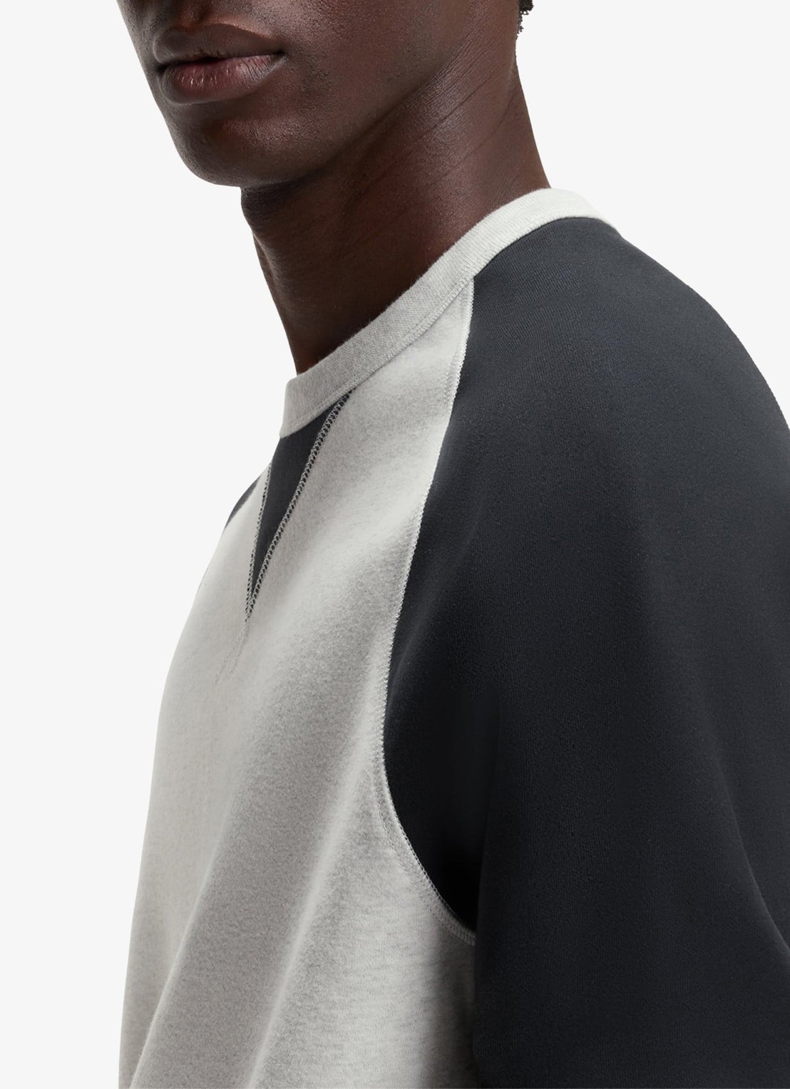 BOSS Sweater met ronde hals  - detail 4 dark blue-409 / blauw