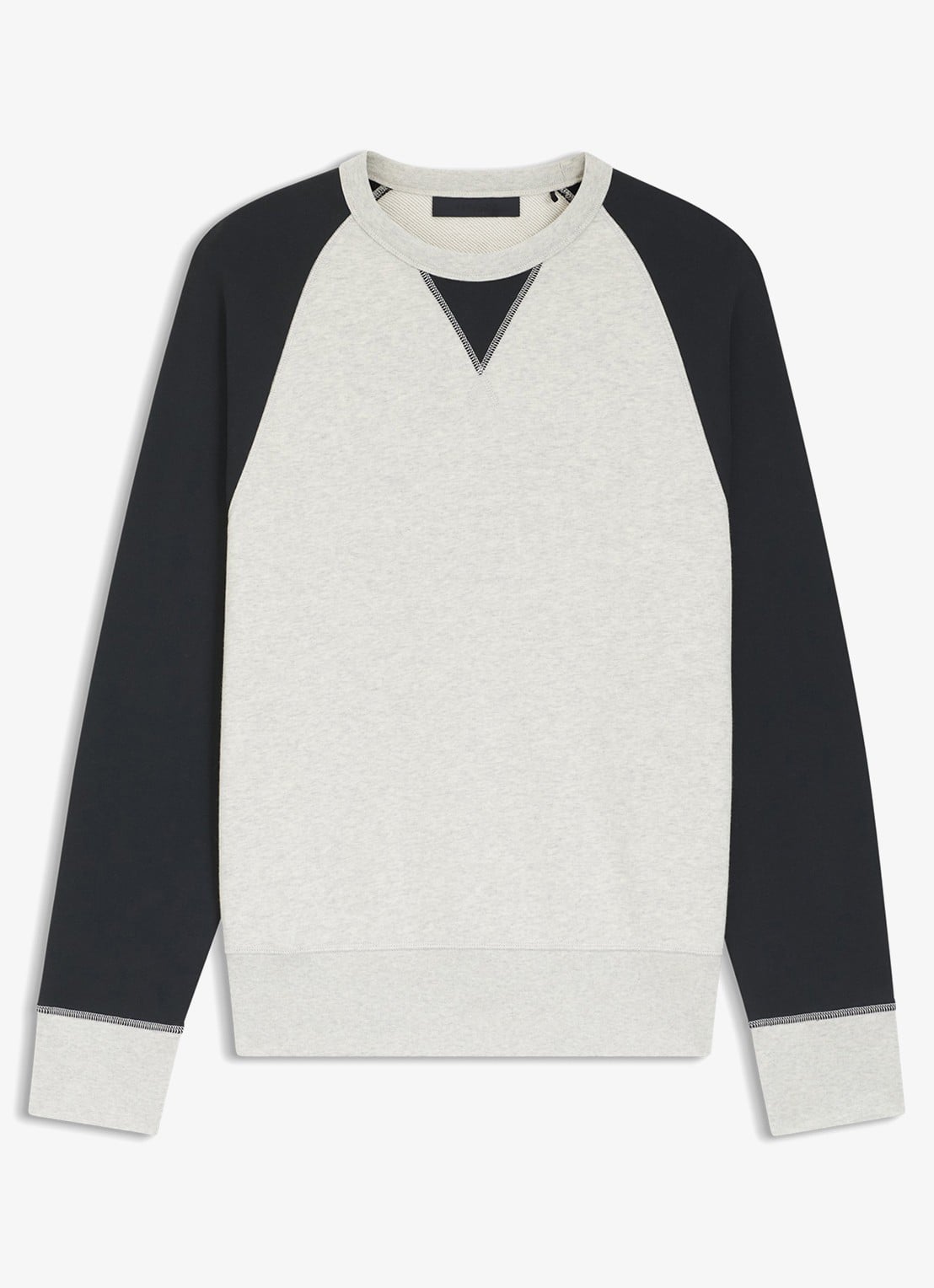 BOSS Sweater met ronde hals  - voorkant dark blue-409 / blauw
