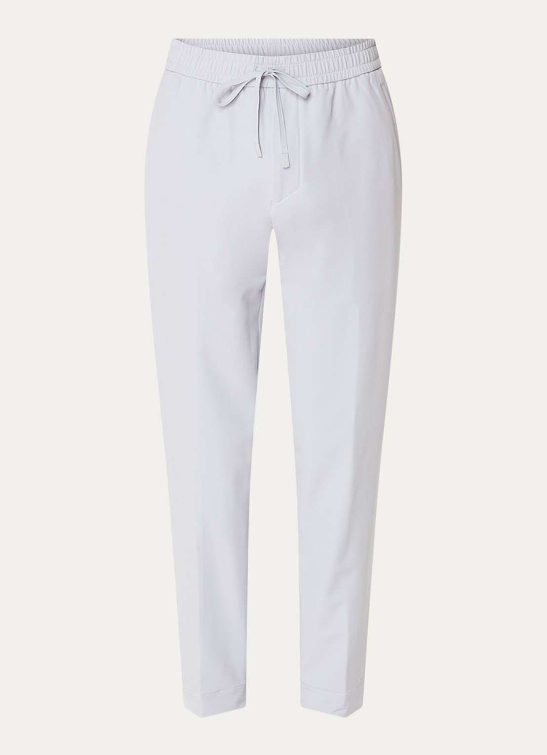 BOSS T_Flex tapered fit joggingbroek met steekzakken - voorkant 2 lichtgrijs