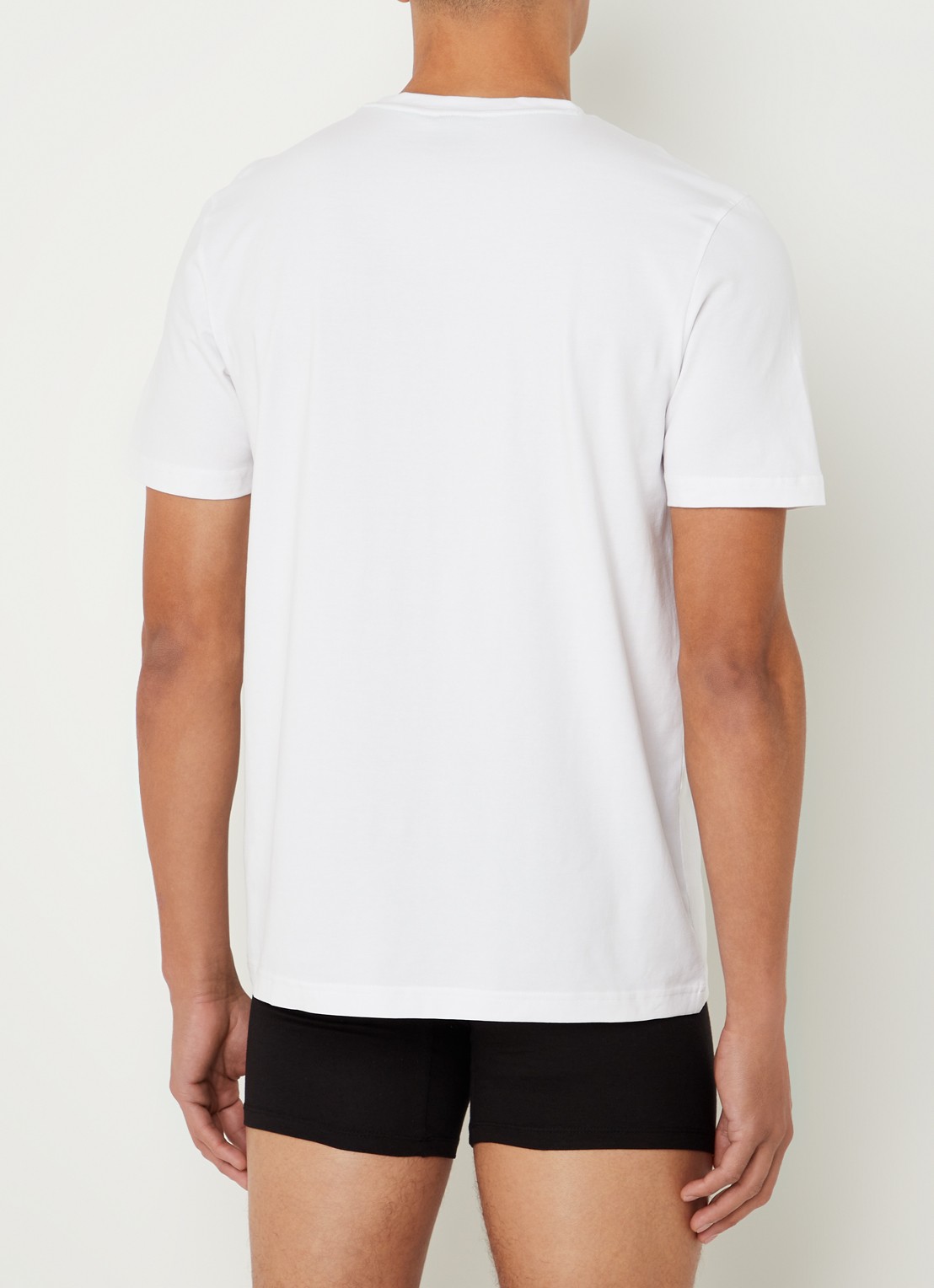 BOSS T-shirt met logo in 2-pack - achterkant 4 wit