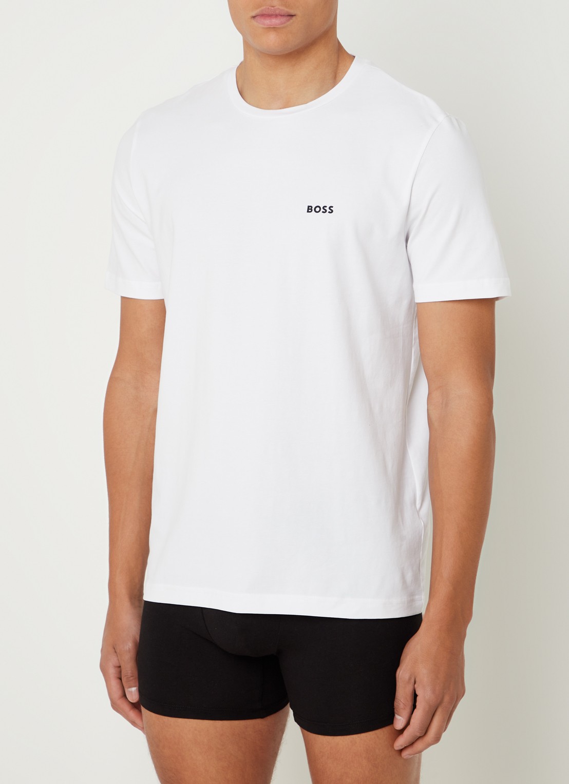 BOSS T-shirt met logo in 2-pack - detail 3 wit