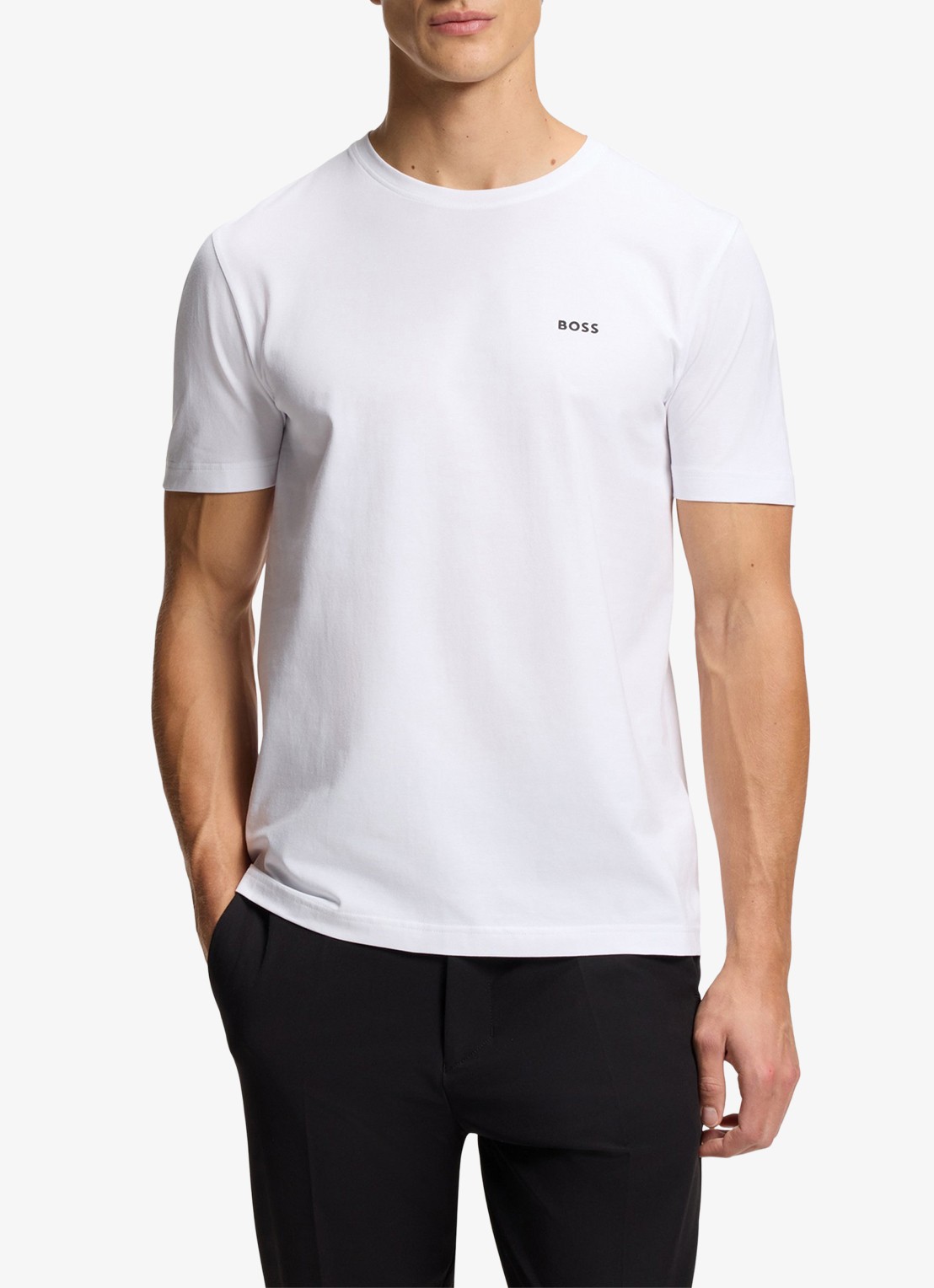 BOSS T-shirt met logo in 2-pack - detail 2 wit