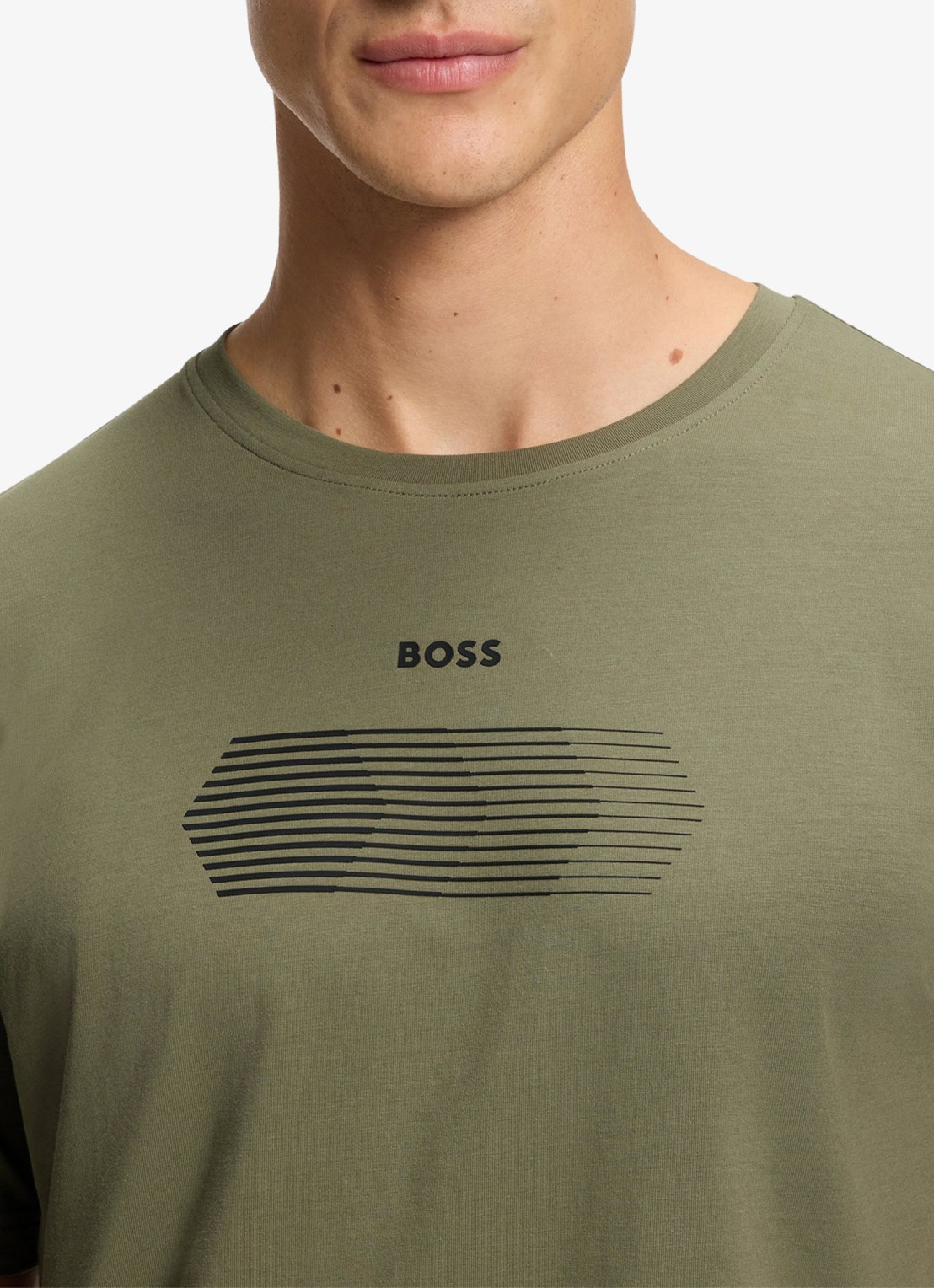 BOSS T-shirt met logo in 2-pack - detail 2 legergroen