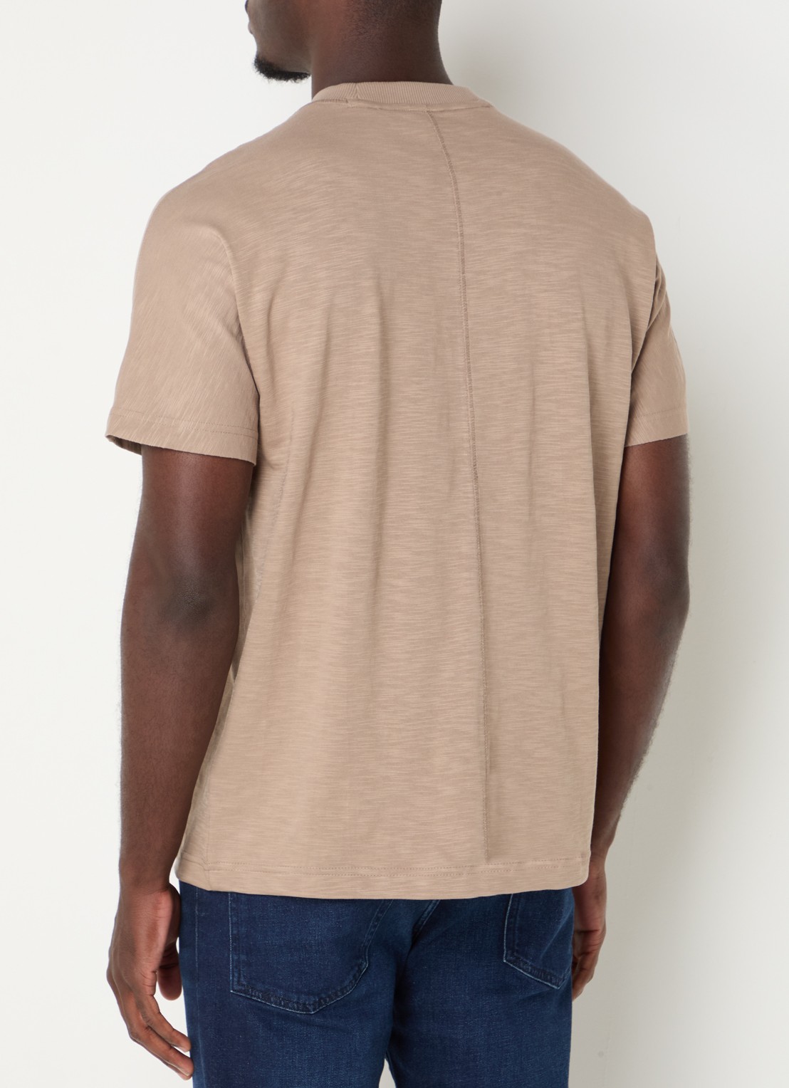 BOSS T-shirt met logo - achterkant 4 bruin
