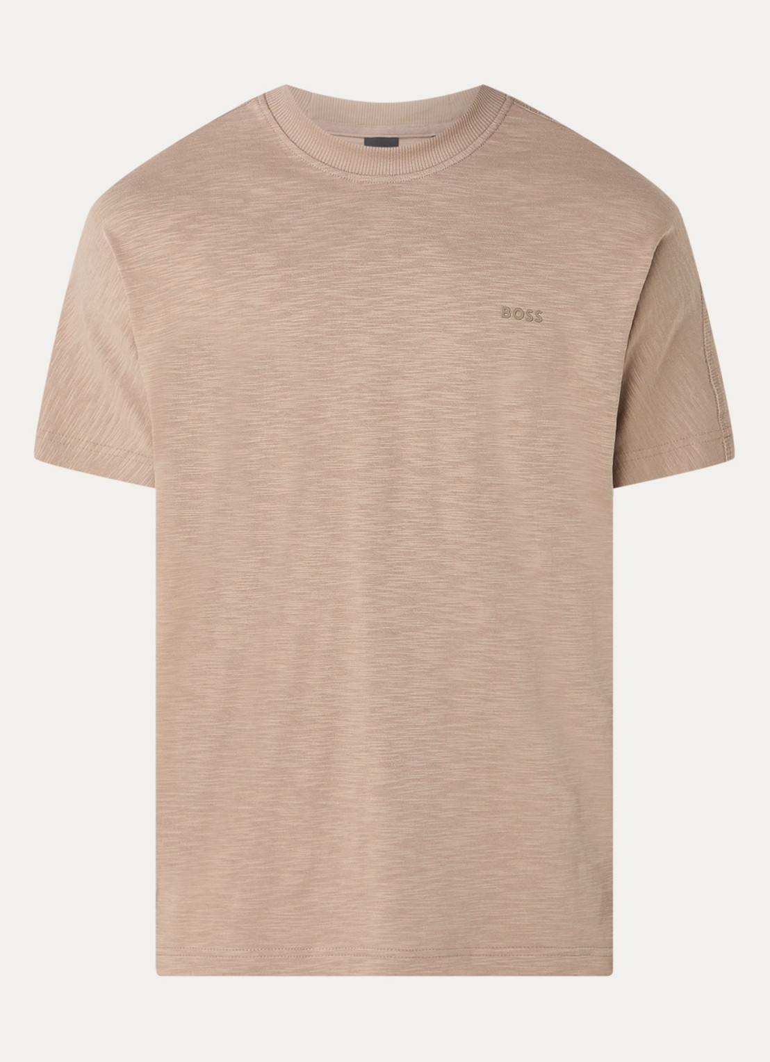 BOSS T-shirt met logo - voorkant 2 bruin