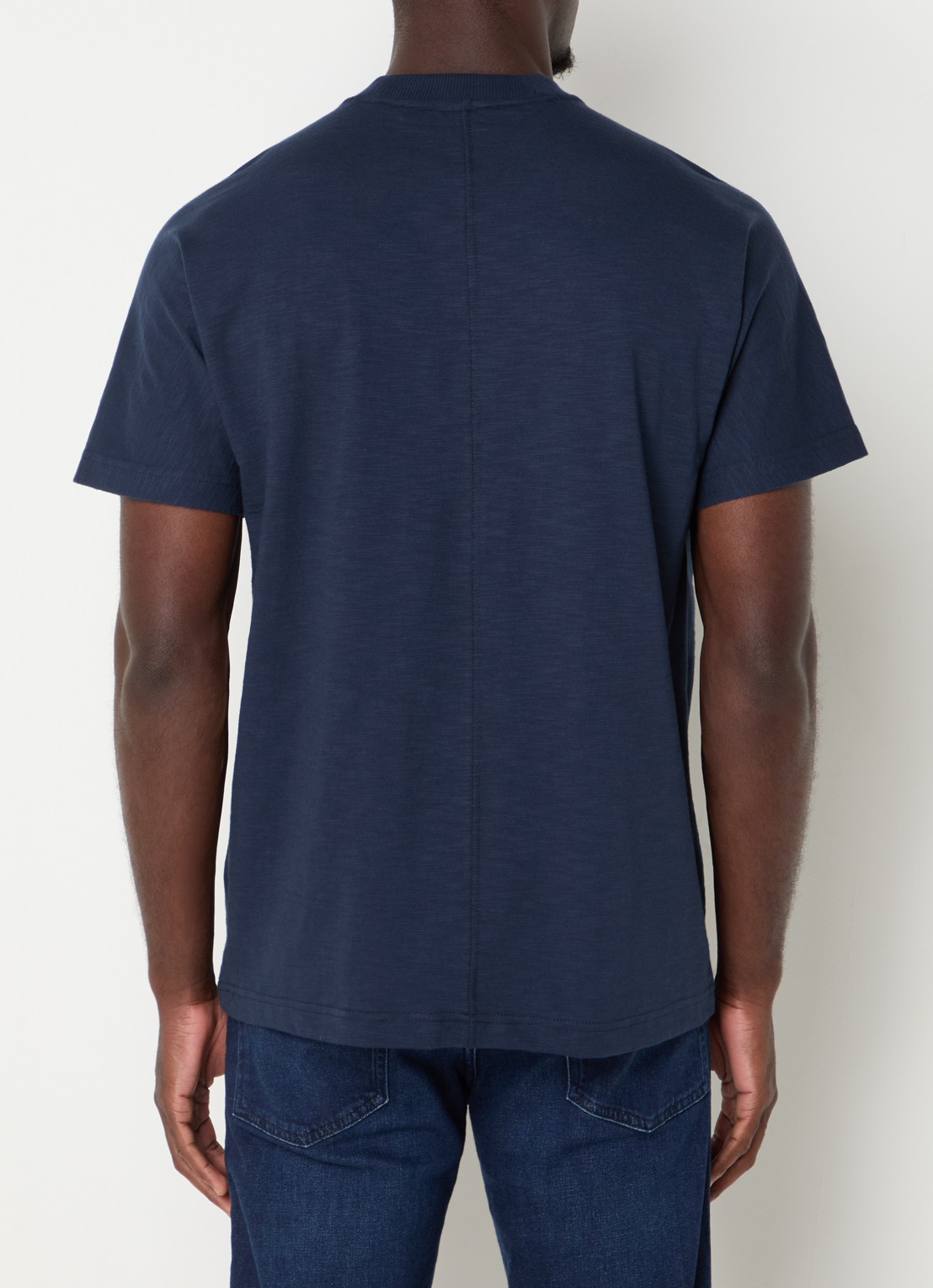 BOSS T-shirt met logo - achterkant 2 donkerblauw