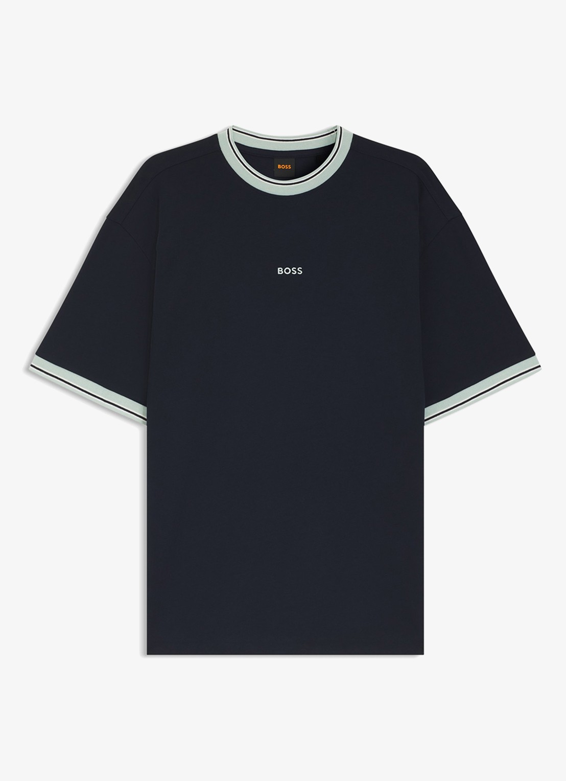 BOSS T-shirt met logo - voorkant 4 dark blue-404 / blauw